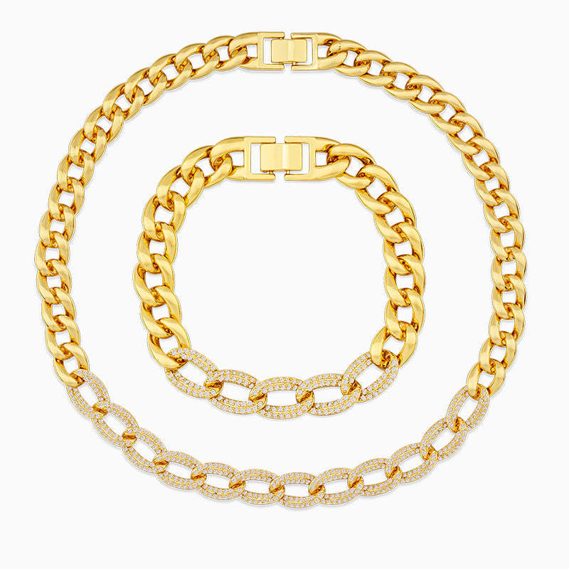 Alluring Cuban Jewelry Set-Mix MIx Style