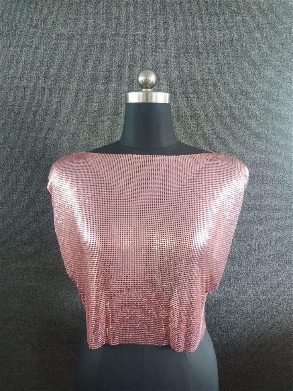 Angelina Sleeveless Chainmail Top-Mix MIx Style