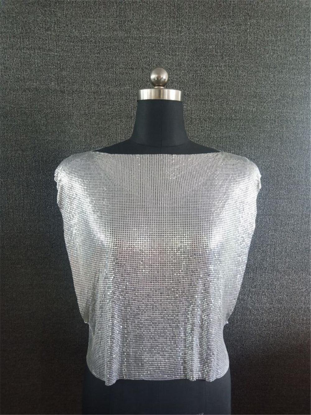 Angelina Sleeveless Chainmail Top-Mix MIx Style