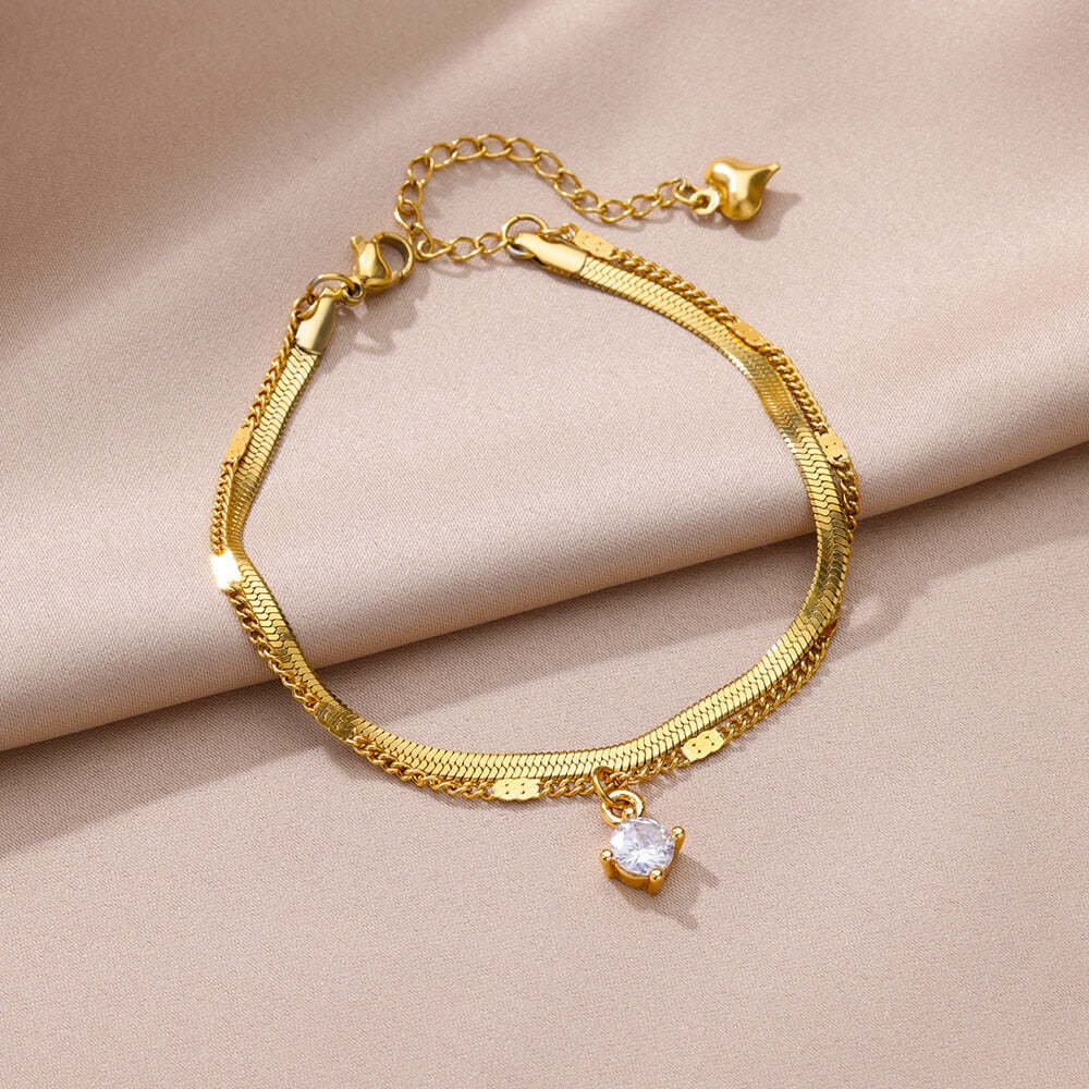 18k gold plated with akoyaa pearl Leg Bracelets Bodychain Gifts | Mix Mix Style [Hot Seller]-Mix MIx Style