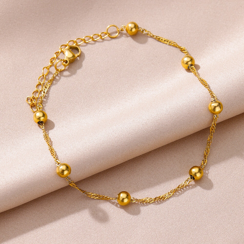 18k gold plated with akoyaa pearl Leg Bracelets Bodychain Gifts | Mix Mix Style [Hot Seller]-Mix MIx Style