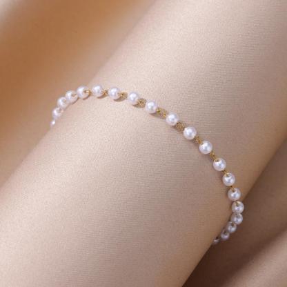 18k gold plated with akoyaa pearl Leg Bracelets Bodychain Gifts | Mix Mix Style [Hot Seller]-Mix MIx Style