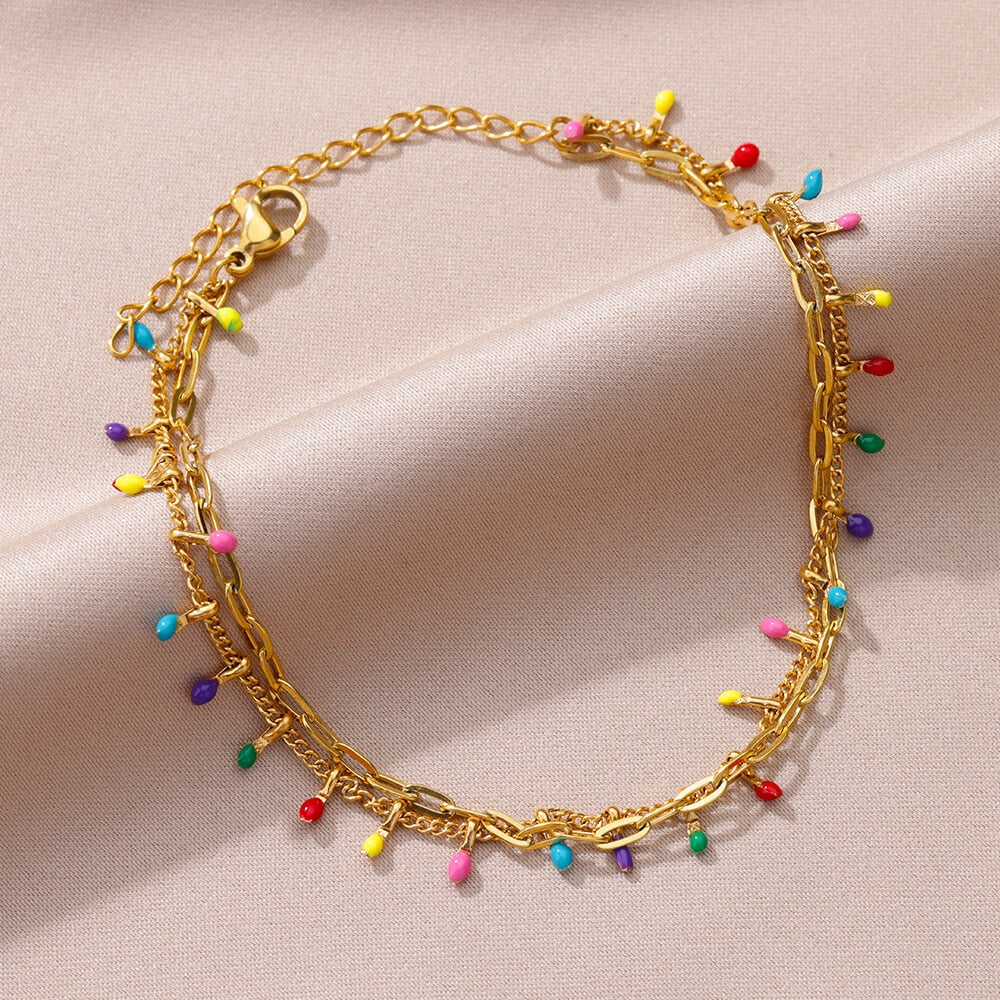 18k gold plated with akoyaa pearl Leg Bracelets Bodychain Gifts | Mix Mix Style [Hot Seller]-Mix MIx Style