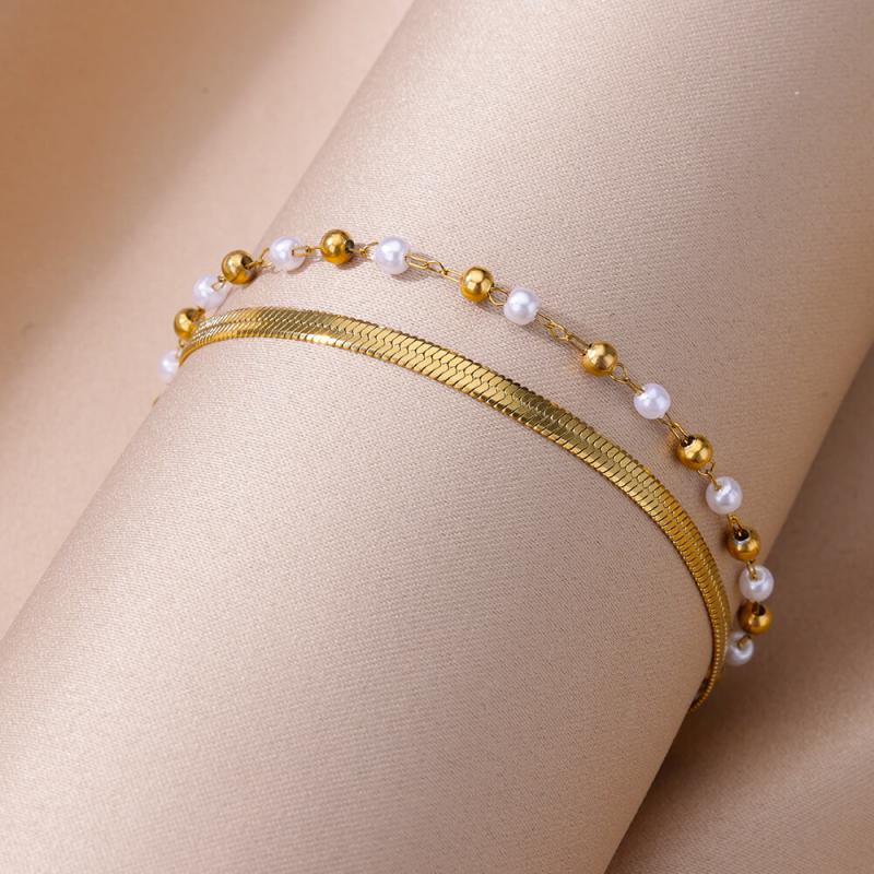 18k gold plated with akoyaa pearl Leg Bracelets Bodychain Gifts | Mix Mix Style [Hot Seller]-Mix MIx Style
