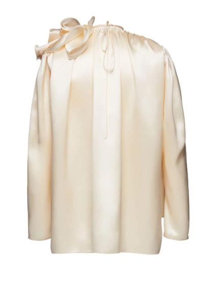 Anoushka Satin Flower Embellished Blouse-Mix MIx Style