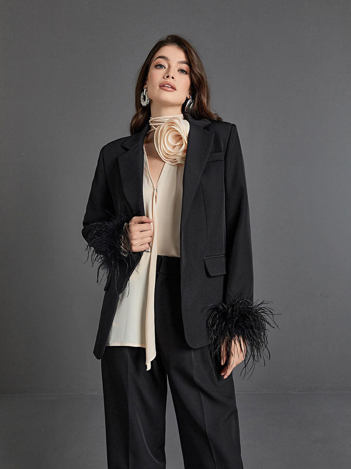 Anoushka Satin Flower Embellished Blouse-Mix MIx Style