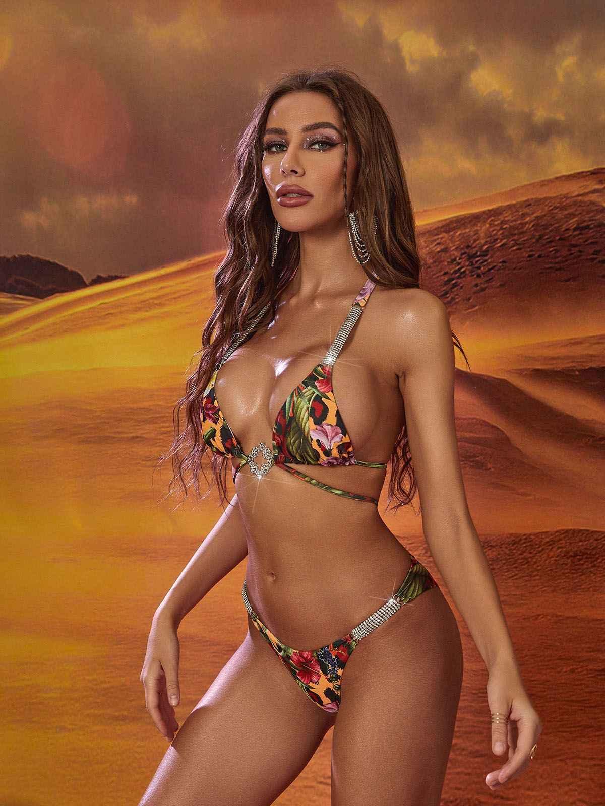 Multicolor Floral Bikini Two Piece Set | Mix Mix Style-Mix MIx Style