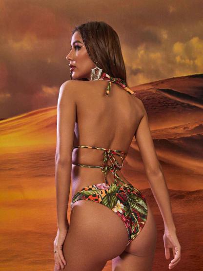 Multicolor Floral Bikini Two Piece Set | Mix Mix Style-Mix MIx Style
