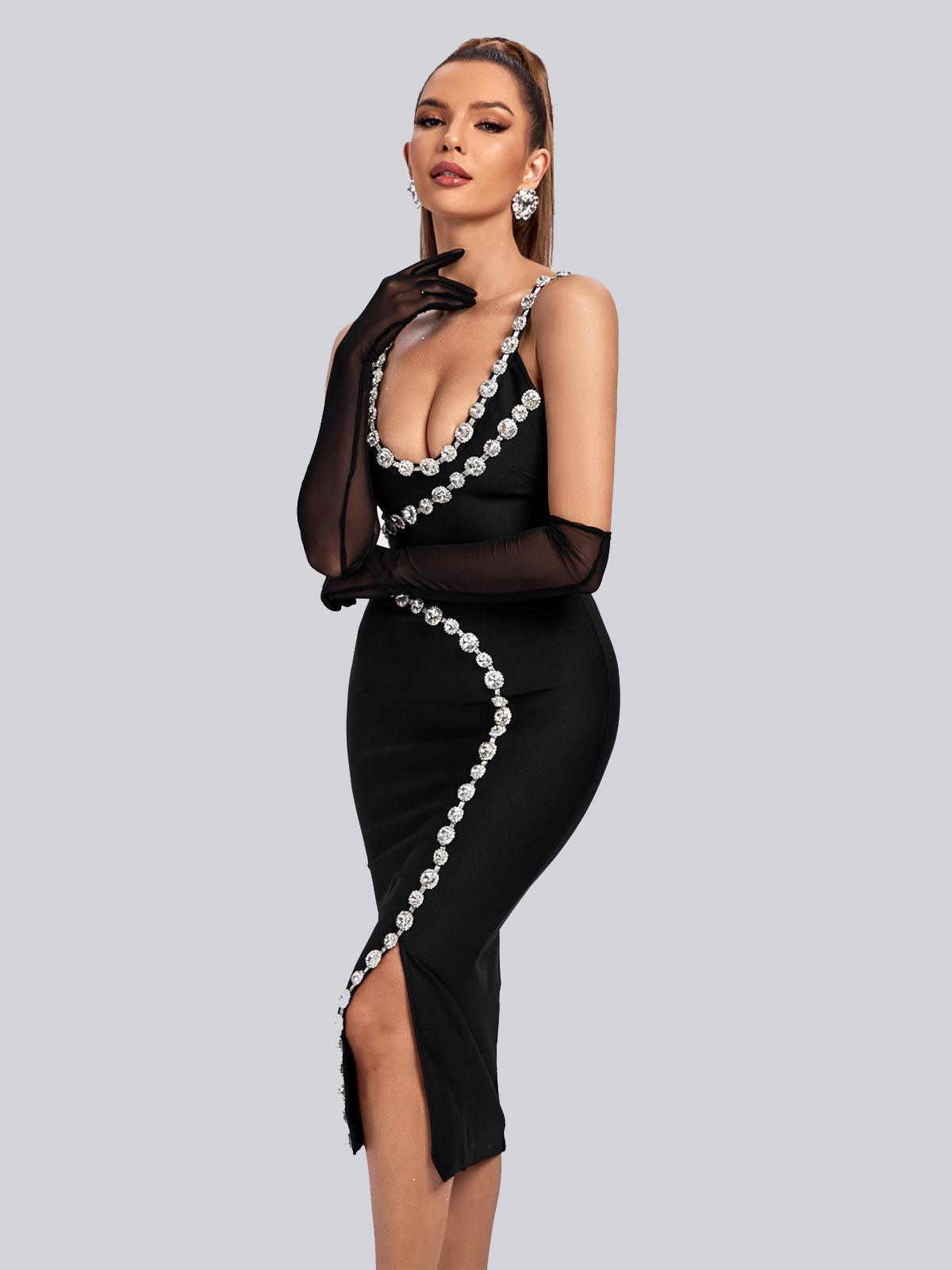 Armani Mesh Gloves In Black-Mix MIx Style