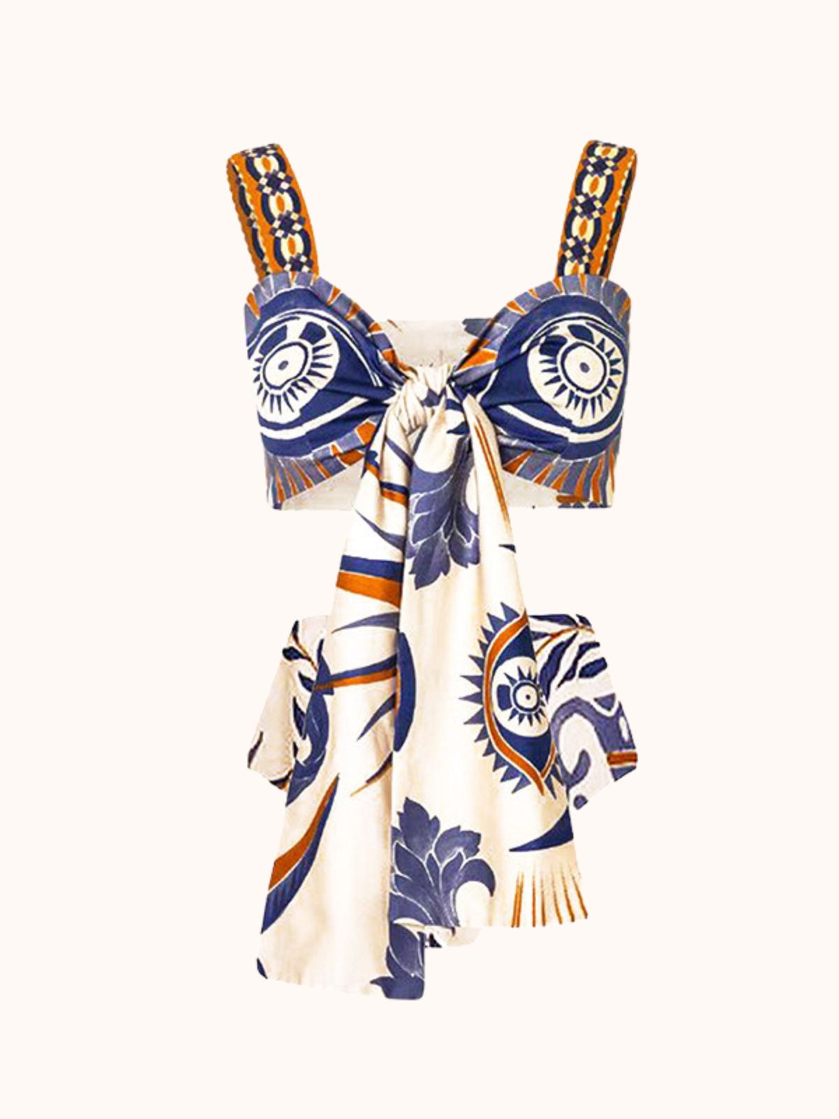 Multicolor Printed Bikini Three Piece Set | Mix Mix Style-Mix MIx Style