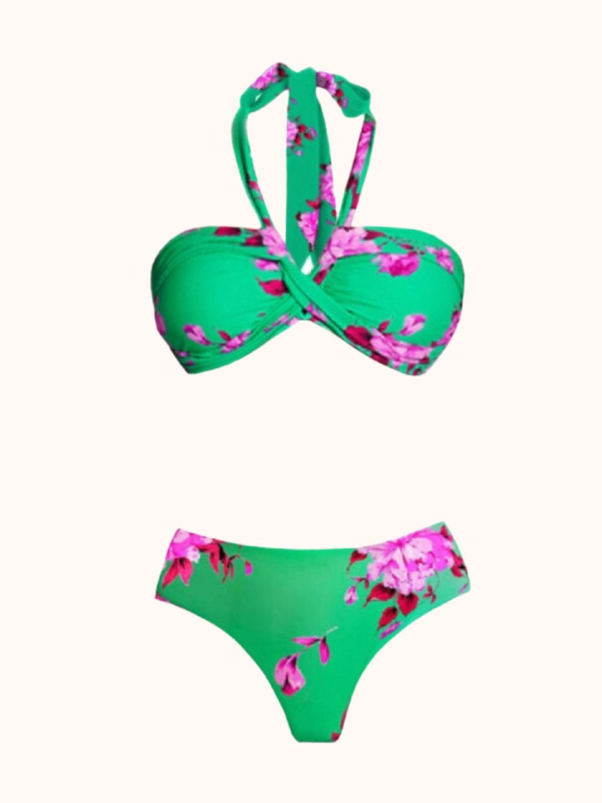 Beach Halterneck Bikini Three Piece Set | Mix Mix Style-Mix MIx Style