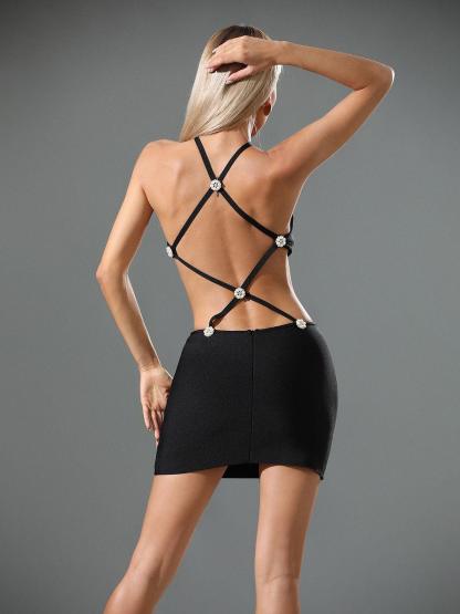 Avonlea Backless Bandage Dress-Mix MIx Style