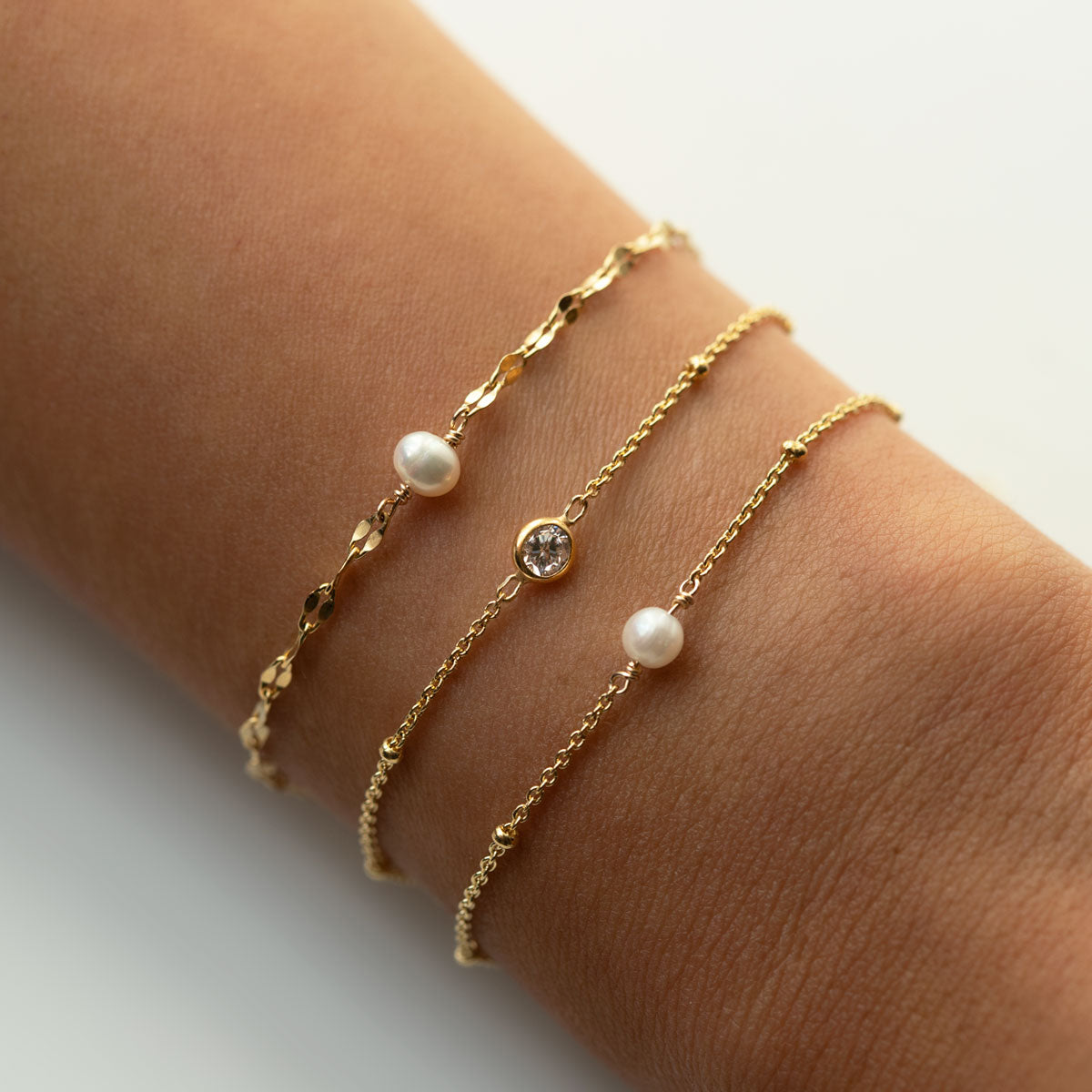 Pearl Mika Chain 18K Gold Plated Bracelet | Mix Mix Style [Hot Seller]-Mix MIx Style