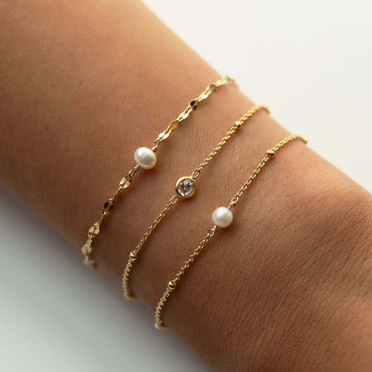 Pearl Mika Chain 18K Gold Plated Bracelet | Mix Mix Style [Hot Seller]-Mix MIx Style