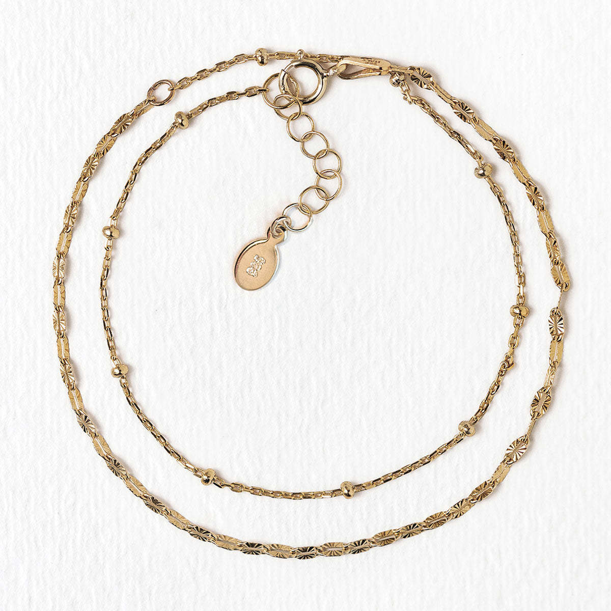 Double Layered 18K Gold Plated Chain Bracelet | Mix Mix Style [Hot Seller]-Mix MIx Style