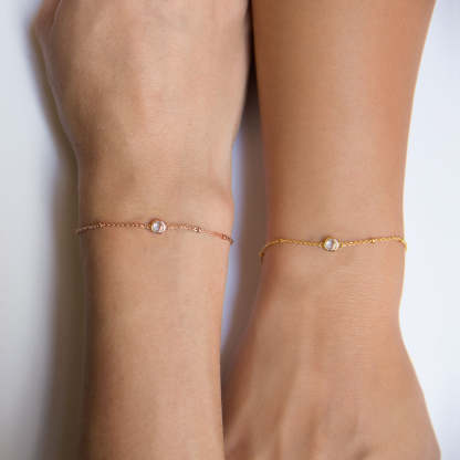 Crystal Bead Chain 18K Gold Plated Bracelet | Mix Mix Style [Hot Seller]-Mix MIx Style