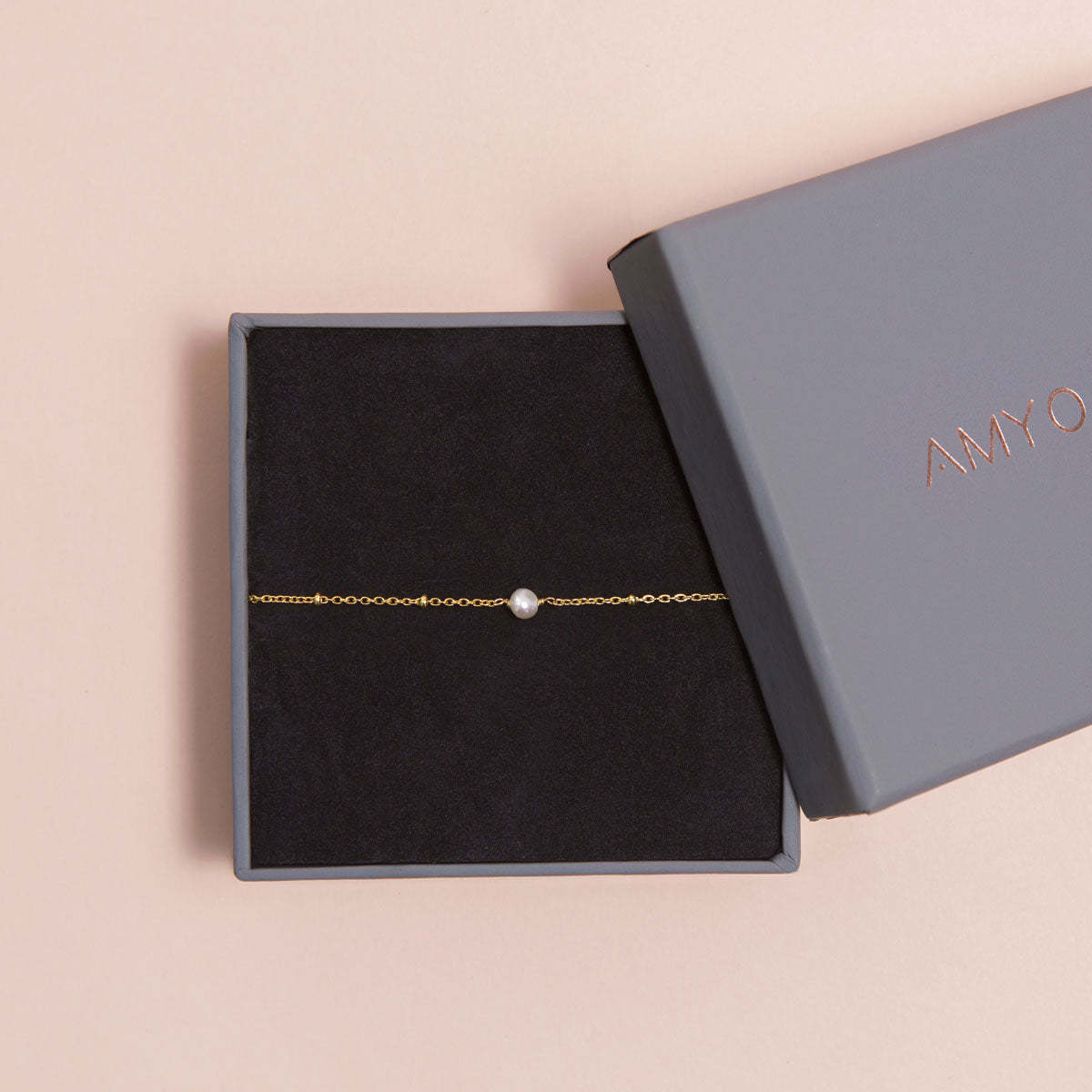 Pearl Bead Chain 18K Gold Plated Bracelet | Mix Mix Style [Hot Seller]-Mix MIx Style