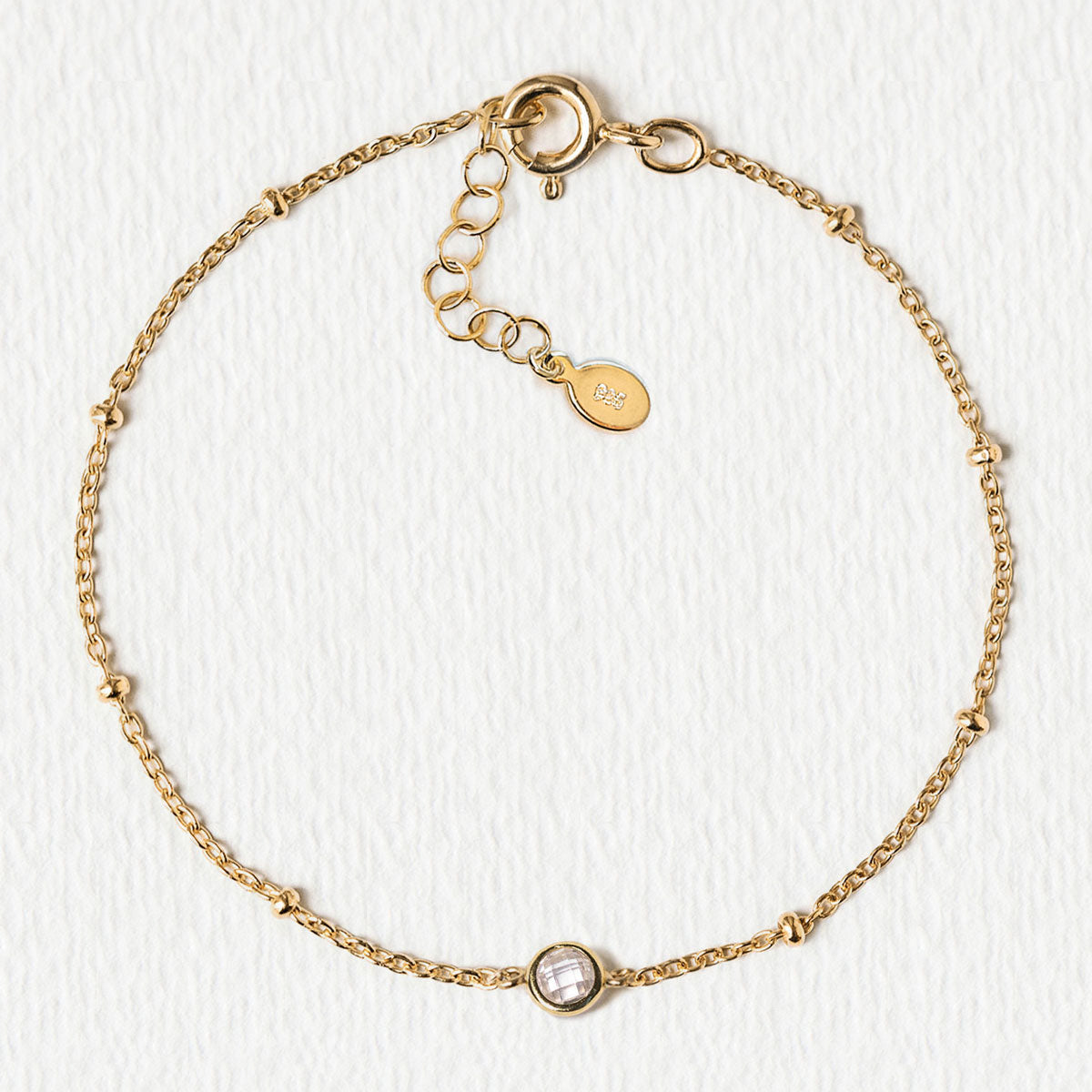 Crystal Bead Chain 18K Gold Plated Bracelet | Mix Mix Style [Hot Seller]-Mix MIx Style