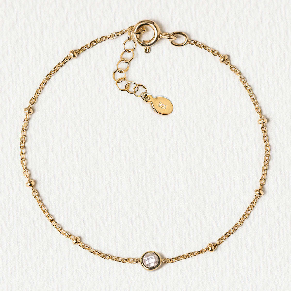 Crystal Bead Chain 18K Gold Plated Bracelet | Mix Mix Style [Hot Seller]-Mix MIx Style