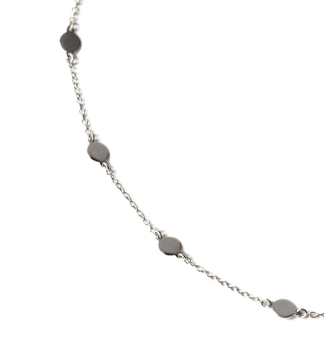 Round Disc 18K White Gold Bracelet | Mix Mix Style [Hot Seller]-Mix MIx Style