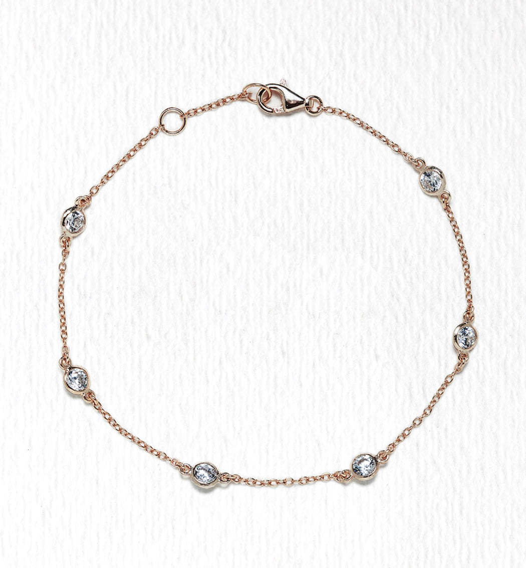 Crystal & Regal Tennis Bracelets 18K Rose Gold Plated Set | Mix Mix Style [Hot Seller]-Mix MIx Style