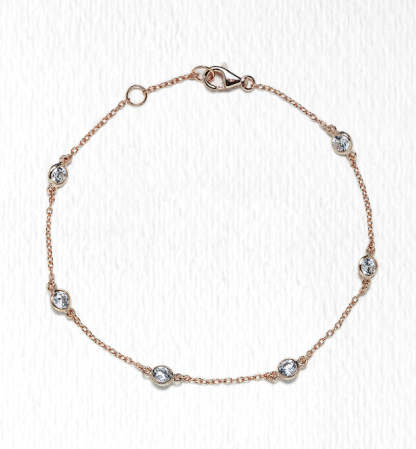 Crystal & Regal Tennis Bracelets 18K Rose Gold Plated Set | Mix Mix Style [Hot Seller]-Mix MIx Style
