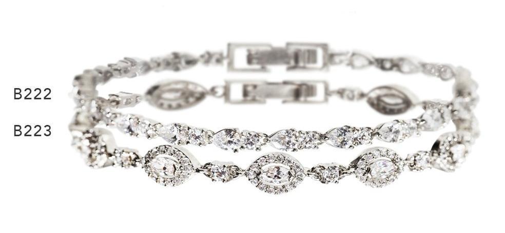 Mosaic Moissanite Marquise Tennis Bracelets | Mix Mix Style [Hot Seller]-Mix MIx Style