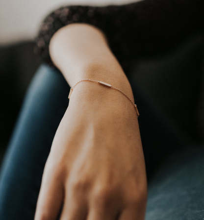 Eternity Bar 18K Gold Plated Bracelet | Mix Mix Style [Hot Seller]-Mix MIx Style