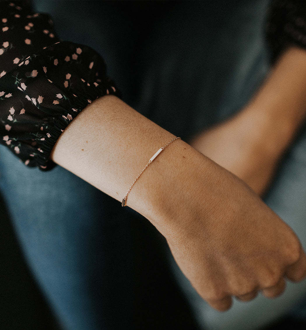 Eternity Bar 18K Gold Plated Bracelet | Mix Mix Style [Hot Seller]-Mix MIx Style