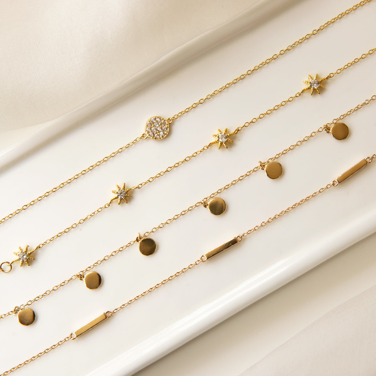 Eternity Bar 18K Gold Plated Bracelet | Mix Mix Style [Hot Seller]-Mix MIx Style