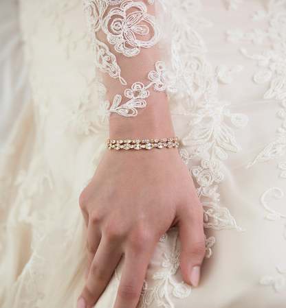 Marquise Deco & Mosaic Crystal Tennis 18K White Gold Bracelets | Mix Mix Style [Hot Seller]-Mix MIx Style