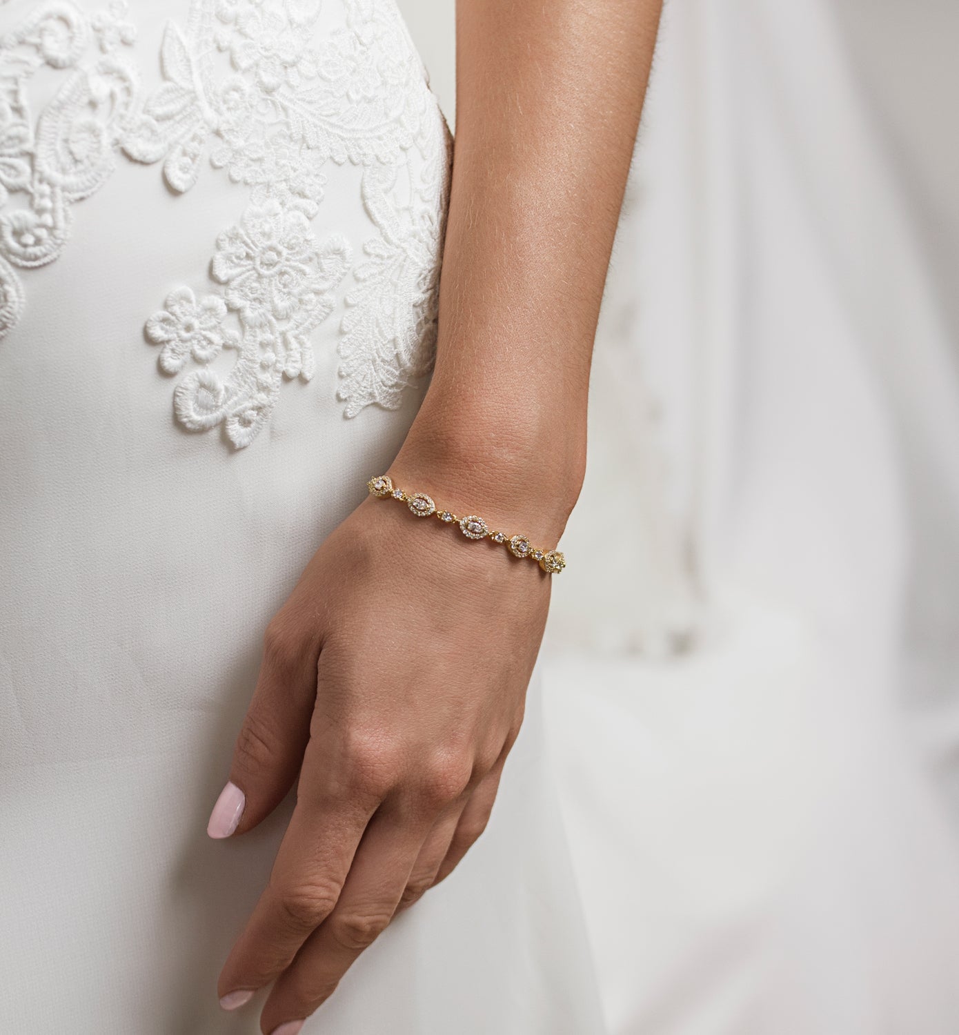 Daisy Marquise Tennis 18K White Gold Bracelet | Mix Mix Style [Hot Seller]-Mix MIx Style