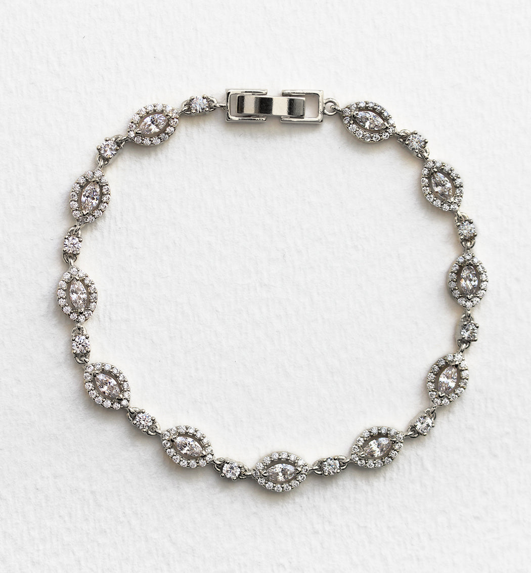 Mosaic Moissanite Marquise Tennis Bracelets | Mix Mix Style [Hot Seller]-Mix MIx Style