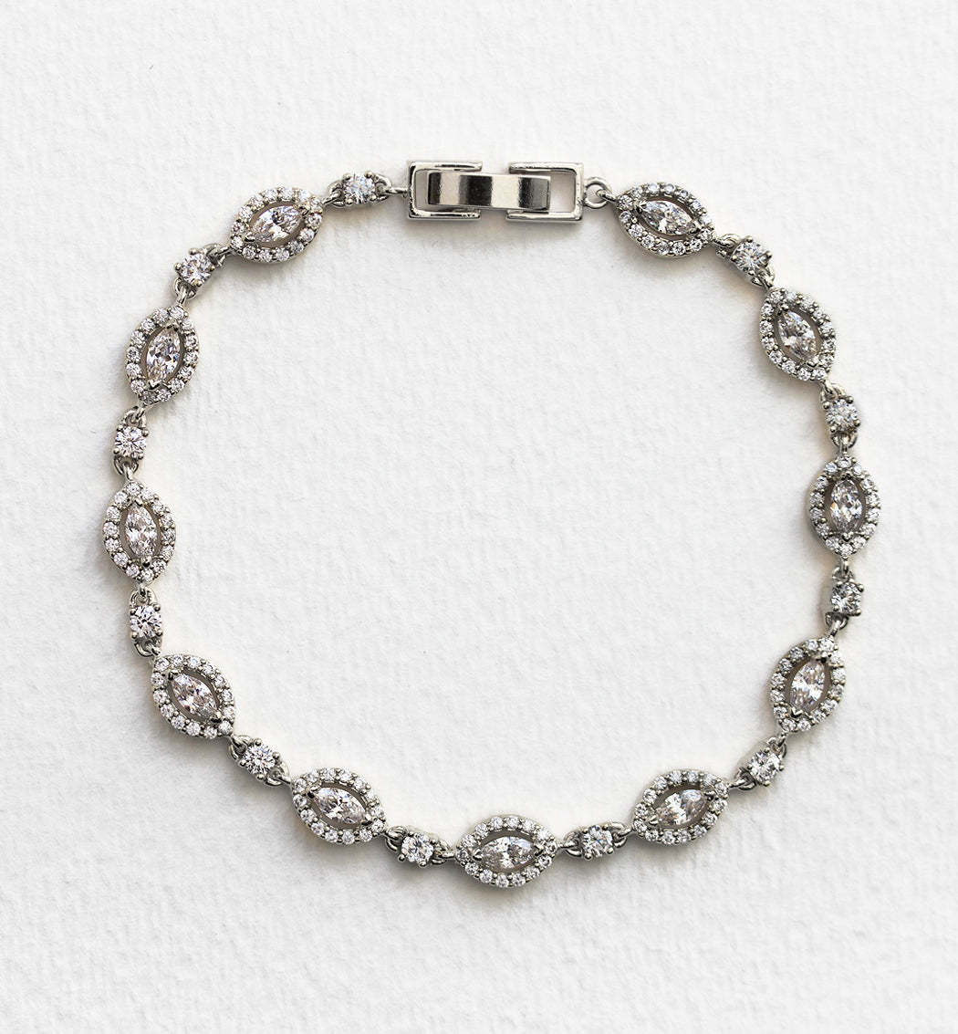 Mosaic Moissanite Marquise Tennis Bracelets | Mix Mix Style [Hot Seller]-Mix MIx Style
