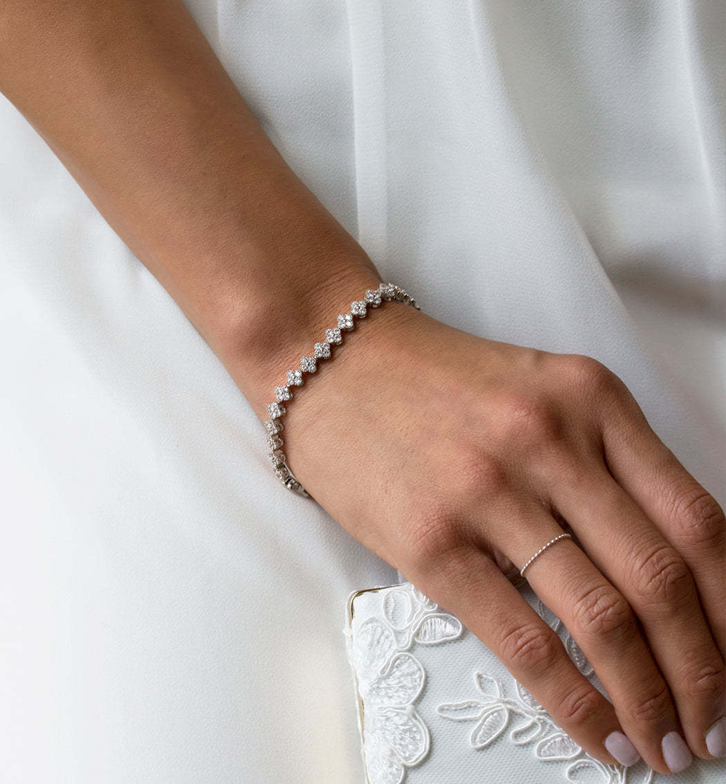 Moissanite Tennis 18K Gold Plated Bracelet | Mix Mix Style [Hot Seller]-Mix MIx Style