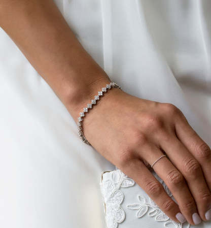 Moissanite Tennis 18K Gold Plated Bracelet | Mix Mix Style [Hot Seller]-Mix MIx Style