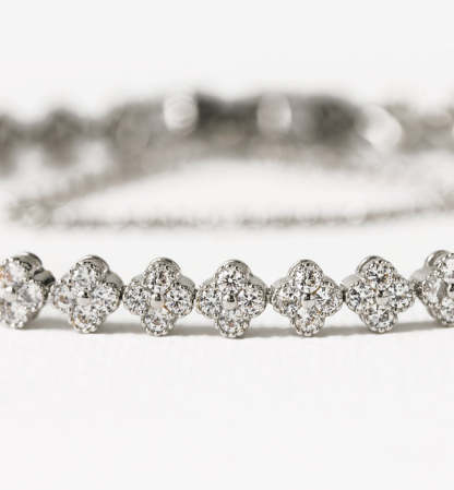 Moissanite Tennis 18K Gold Plated Bracelet | Mix Mix Style [Hot Seller]-Mix MIx Style
