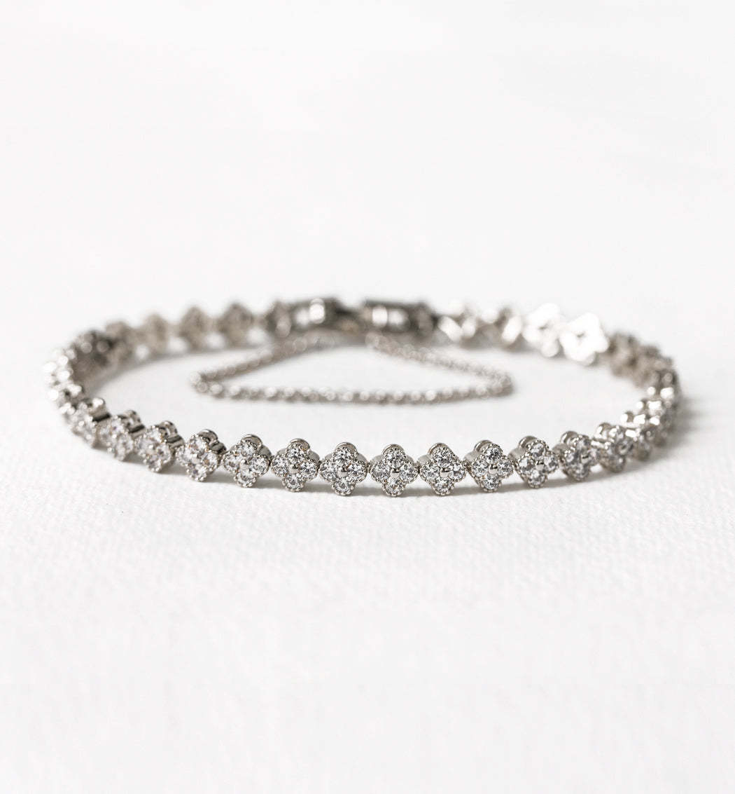 Moissanite Tennis 18K Gold Plated Bracelet | Mix Mix Style [Hot Seller]-Mix MIx Style