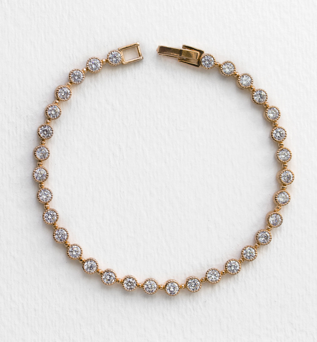 Regal Classic 18K Gold Plated Tennis Bracelet | Mix Mix Style [Hot Seller]-Mix MIx Style