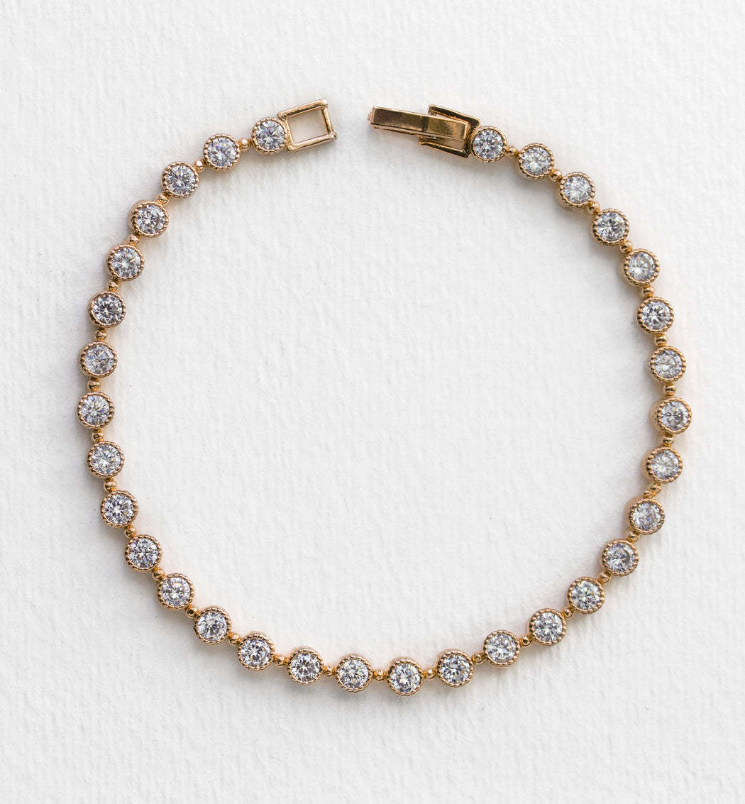 Regal Classic 18K Gold Plated Tennis Bracelet | Mix Mix Style [Hot Seller]-Mix MIx Style