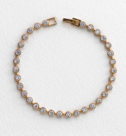 Regal Classic 18K Gold Plated Tennis Bracelet | Mix Mix Style [Hot Seller]-Mix MIx Style