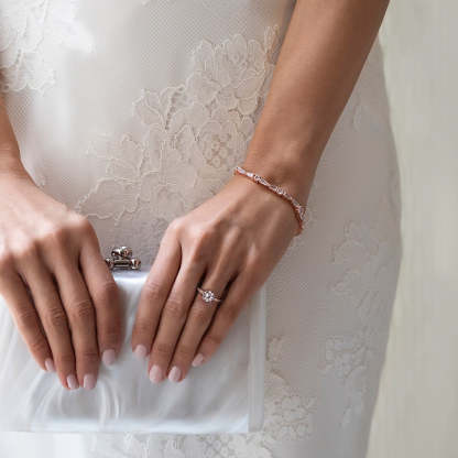 Deco Tapered Baguette 18K White Gold Tennis Bracelet | Mix Mix Style [Hot Seller]-Mix MIx Style