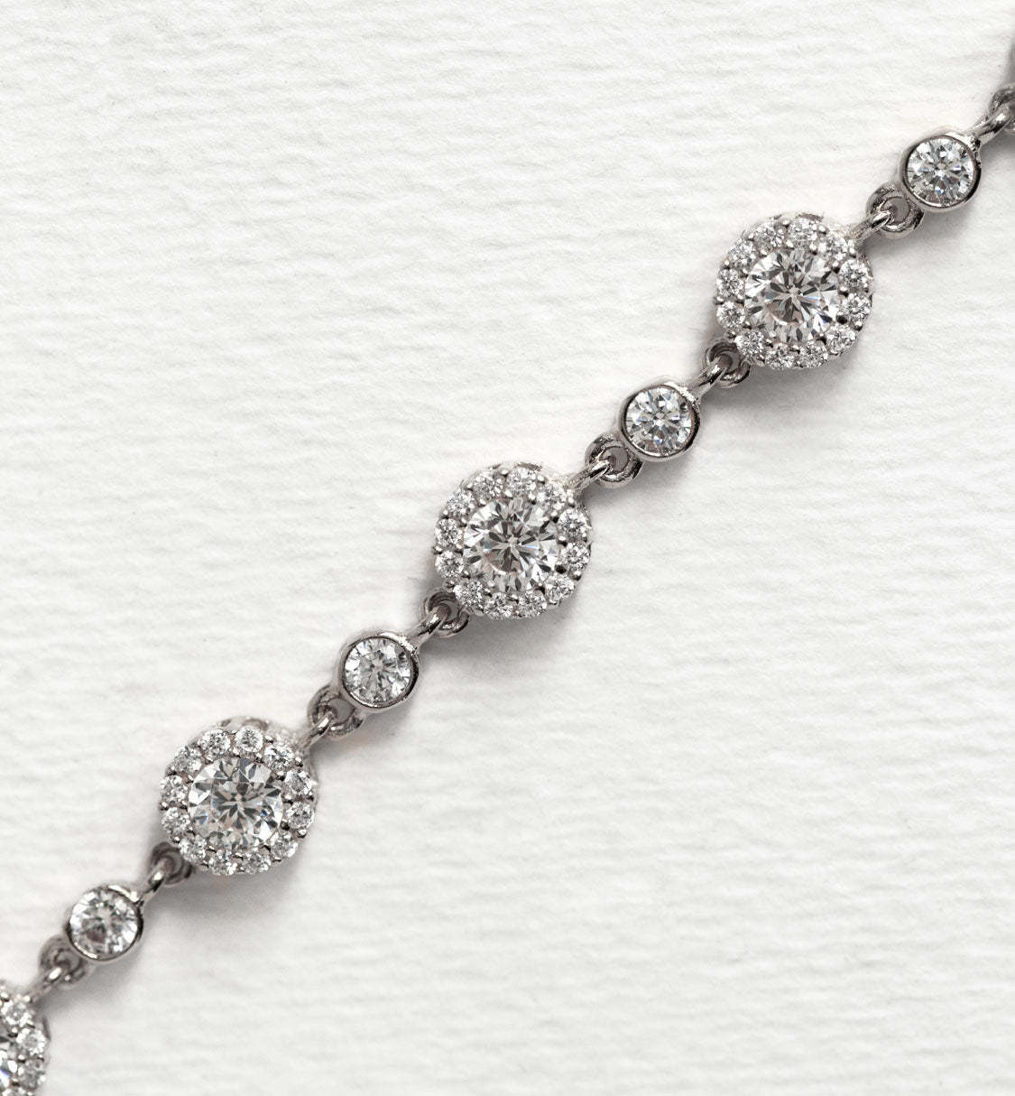 Sophia Crystal Tennis 18K White Gold Bracelet | Mix Mix Style [Hot Seller]-Mix MIx Style