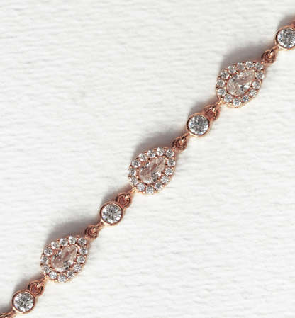 Crystal Tennis 18K Gold Plated Bracelet | Mix Mix Style [Hot Seller]-Mix MIx Style