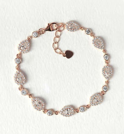 Crystal Tennis 18K Gold Plated Bracelet | Mix Mix Style [Hot Seller]-Mix MIx Style