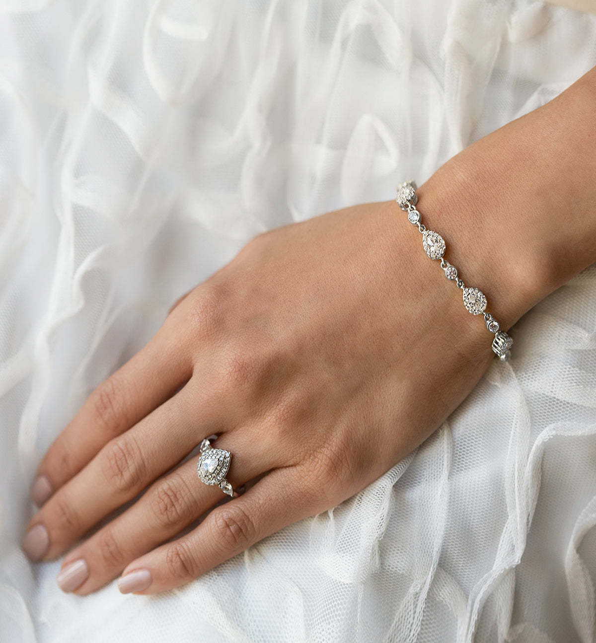 Crystal Tennis 18K Gold Plated Bracelet | Mix Mix Style [Hot Seller]-Mix MIx Style