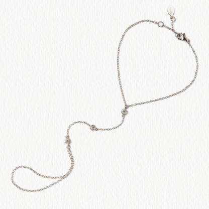 Crystal  18K White Gold Handchain | Mix Mix Style [Hot Seller]-Mix MIx Style