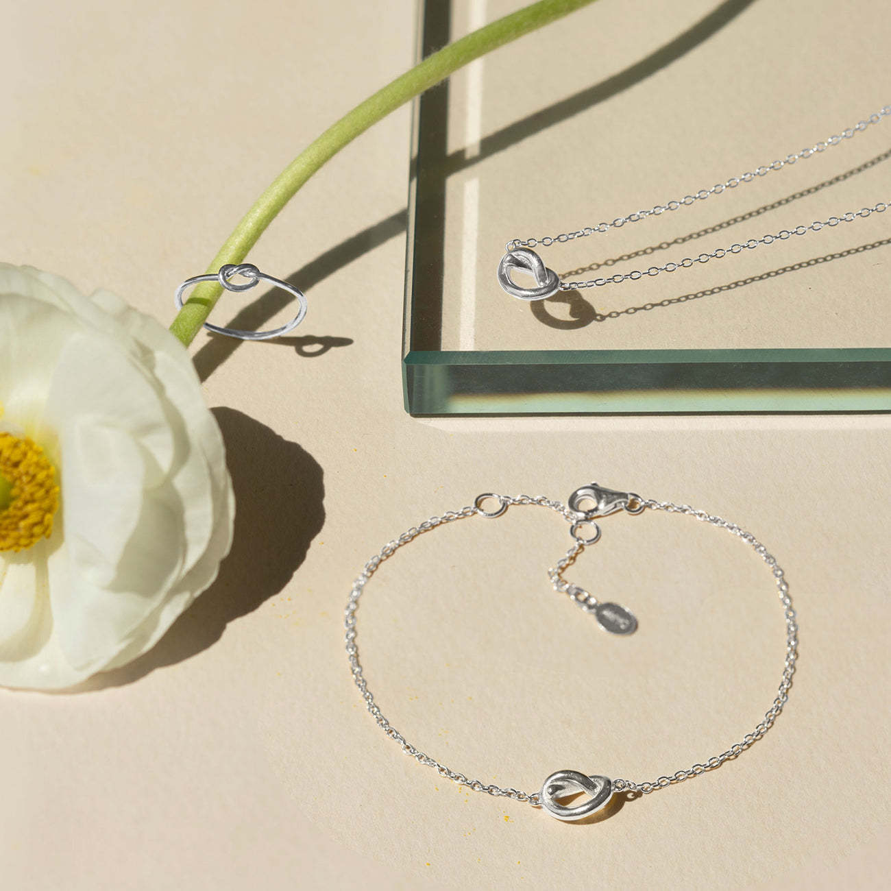 Love Knot 18K White Gold Bracelet | Mix Mix Style [Hot Seller]-Mix MIx Style