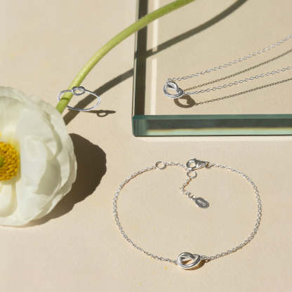 Love Knot 18K White Gold Bracelet | Mix Mix Style [Hot Seller]-Mix MIx Style
