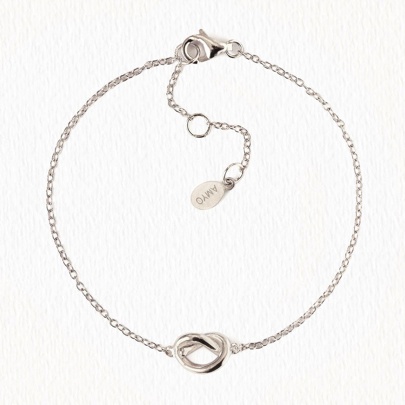 Love Knot 18K White Gold Bracelet | Mix Mix Style [Hot Seller]-Mix MIx Style